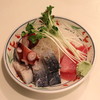 鈴傳 - 料理写真:刺身盛合せ　（鮪、〆鯖、煮蛸）