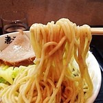 煮干しらーめん青樹 - 中細麺。