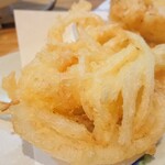 卓 - 小エビと新玉ねぎのかきあげその３