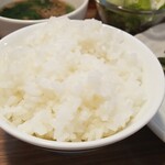 キッチン ブルー グローブ - ご飯大盛りのアップ