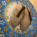 回転すしまんまん - ヒラメの昆布じめ　昆布相性◎