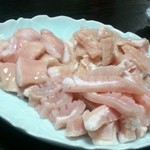 極肉　かわの - ミノ・シマチョウ・マルチョウのホルモン３種盛り。しっかり焼かないといけないし、量も多いしで食べ終わるのに一苦労でした。