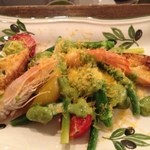 ペルラヴィータ - いろんな野菜とエビ　カッポンマグロ風