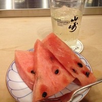 てんぷら 山の上 Roppongi 東京ミッドタウン店 - おーーい！今年の西瓜は甘くないよ(^_^