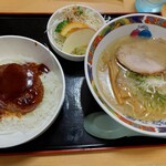 味の鈴乃屋 - ミニハンバーグ丼セット(1,100円)