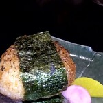 雷鳥 - 焼きおにぎりのタレ味。でかい！