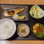 徳樹庵 - 料理写真:塩鯖の炙り焼き定食