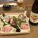 旬彩旬魚 彩り - お刺身盛り合わせ　5点盛り