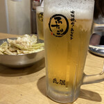 大阪焼肉・ホルモンふたご - ビールで乾杯☆