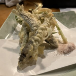 あぶりや食堂 - 稚鮎の天ぷら