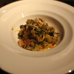 Casa Osano - 自家製タリオリーニ　飛び魚の燻製と野菜の軽い煮込み