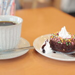 cafe megu - 料理写真:焼きドーナツ。Wチョコ。