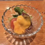 日本料理 たかむら - 根三つ葉とじゃが芋のお浸し