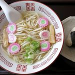 麺こいや - 銀座しおラーメン+おにぎりのアップ