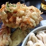 足打ちうどん処 七 - 田舎うどん(700円)