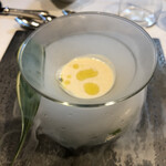 レストラン・ランス・ヤナギダテ - 新玉ねぎの冷たいスープです