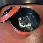 瓢亭 - 豆腐のおつゆ