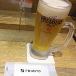 プロント イル バール - ドリンク写真:プレモルジョッキ580円（税抜）