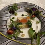 四間道レストランMATSUURA - 春のテリーヌ。目にも美しい。
