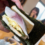 スシコーヒー - シメサバのサンドイッチ