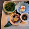 Dining IOR?I - 前菜　菜の花お浸し、ホタルイカ酢味噌、もずく酢、さしみ湯葉