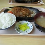 Ushiya - うしや。ご飯普通のハンバーグ定食￥７７５