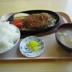 Ushiya - うしやご飯大盛りハンバーグ定食￥７７５