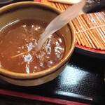 Minatoan - 蕎麦湯を注いで