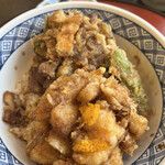 Tempura Fuku Nishi Zen To Takumi - ランチかき揚げ丼