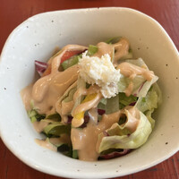 天ぷらふく西 禅と匠 - ランチ付け合わせのサラダ。うまい