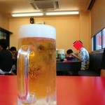 Ramembenkei - ビールはやっぱし欠かせない、しかもグラスは凍ってます♪
