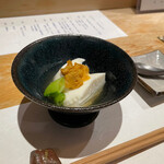 自家製豆腐、ウニ