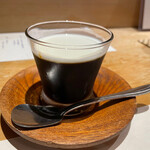 炭火割烹 大嶋 - 黒糖ゼリー