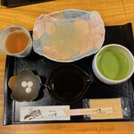 吉野葛 八十吉 - 吉野天人のお抹茶付きです