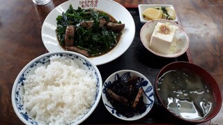 Sakaeya Shokudou - レバニラ炒め定食900円
