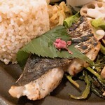 ハッコウ ルパン - 有機野菜と発酵料理ランチ　鰆の桜花三五八漬け焼き