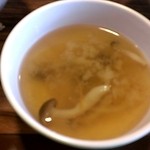 一頭買焼肉 玄 - 味噌スープ