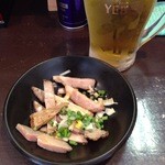 おおぜき中華そば店 - ビールとつまみ