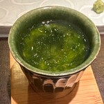 鮨菜 和喜智 - ホタルイカとアオサの茶碗蒸し