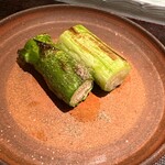 鮨菜 和喜智 - グリーンアスパラガス　軸