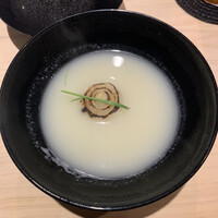 鳥つき - 新玉ねぎのスープ