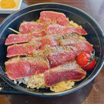 鉄板 風土 - ステーキ丼120g