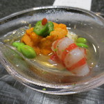 天雅 - 自分たちは鮑の代わりに車海老が。