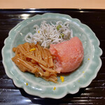 富小路 やま岸 - ご飯のお供