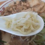 喜多方ラーメン 天高盛 - 曽我製麺の中太麺