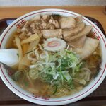 喜多方ラーメン 天高盛 - ラーメン大盛り　刻み