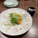 庄や - 平目の薄造り