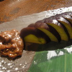 あげづき - 水茄子肉味噌添え550円