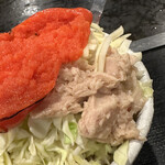 Okonomiyaki Monja Teppanyaki Ichitarou - 特製もんじゃ明太子トッピング