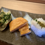 すし処 睦月 - 筍木の芽味噌和え、平貝、蕗